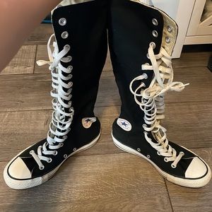 Converse - Women's Tall Canvas Lace up Knee High Sneakers